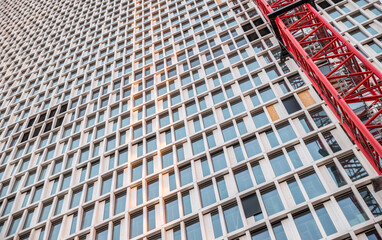 modern office building in construction