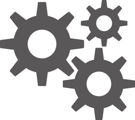 Vector image of multiple gears. Image of the business model and structure.