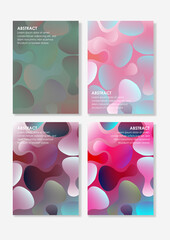 Abstract Poster Liquid Background Modern