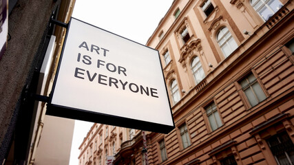 Schild in den Stra&szlig;en Wiens