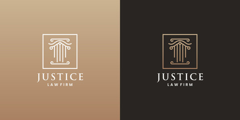 justice law office logo design inspiration