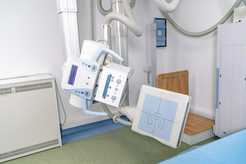 Operation innovation therapy science healthcare. Medical modern equipment for treating health.
