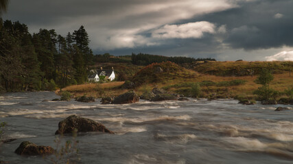Cottage by a mountain stream. © Jaroslaw