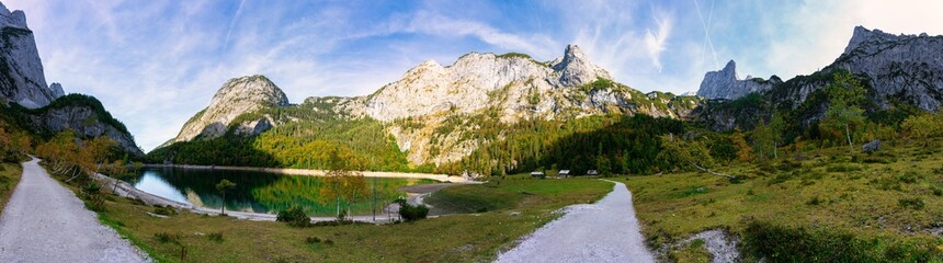 Fototapeta na wymiar Berglandschaft, Berge, Gosau, Gosauseen, Dachstein, Dachstein West, Österreich, Oberösterreich, Alpen