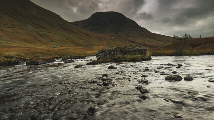 River Glyn Lyon overlooking the mountain peak. © Jaroslaw