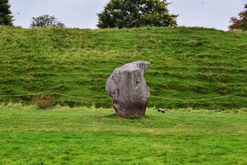 Avebury Stone Circle Henge monument standing in Wiltshire, southwest England, one of the best known...