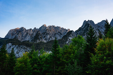 Obraz premium Berglandschaft, Berge, Gosau, Gosauseen, Dachstein, Dachstein West, Österreich, Oberösterreich, Alpen