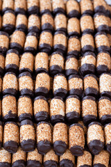 Traditional Maltese cannoli sweets on the Marsaxlokk Open Market