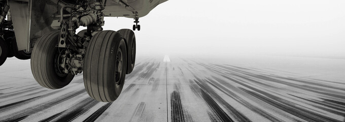 Airport Runway Fog