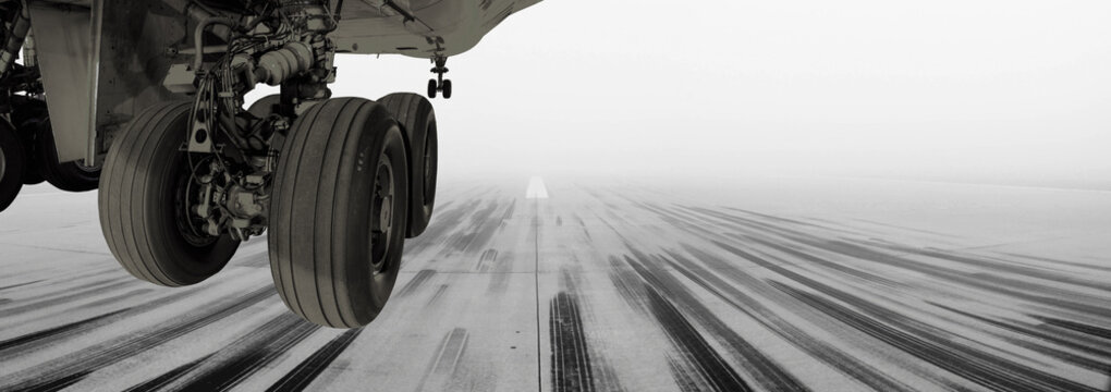 Airport Runway Fog