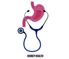 world kidney day concept on white background. health background. editable vector.

