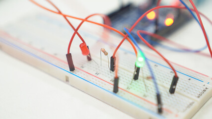 Making programing with arduino. Building code. Making robotics.