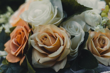 wedding bouquet of roses