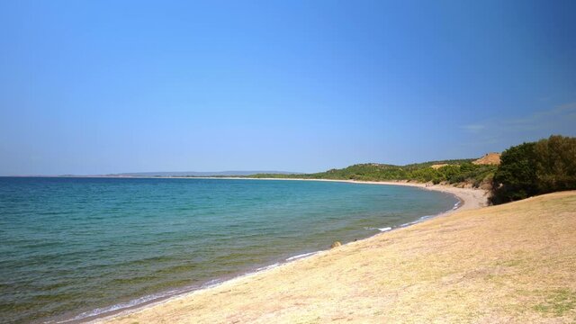ANZAC cove site and beach of World War I landing of the ANZACs on the Gallipoli peninsula in Canakkale region, Turkey.