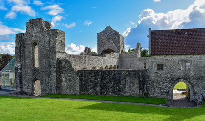 Fototapeta na wymiar Boyle Abbey walls