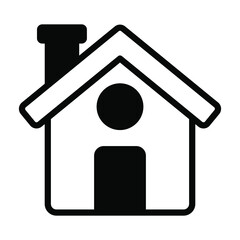 home icon, modern style Christmas and New Year line icon, Isolated winter holiday symbols