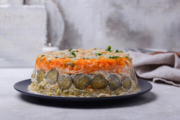 Festive laired salad Mushroom Glade