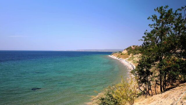 ANZAC cove site and beach of World War I landing of the ANZACs on the Gallipoli peninsula in Canakkale region, Turkey.