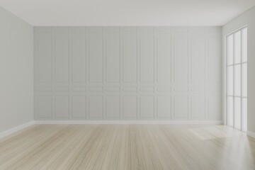 Empty room design interior 3d render