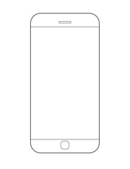 Icône téléphone. Illustration vectorielle. Design plat.