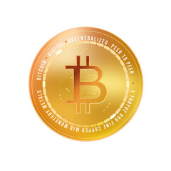 Bitcoin. Bitcoin crypto coin.  icon coin. Financial news. Trading stock news. Economic growth bitcoin crypto cryptocoin blockchain btc