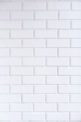 White brick wall. Brick wall texture. Texture, background, pattern.