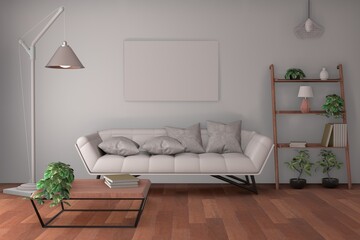 living room design. empty room design interior 3d render
