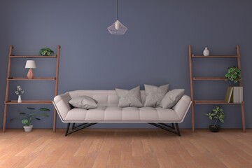 living room design. empty room design interior 3d render
