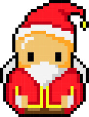 Obraz premium ドット絵・サンタクロース