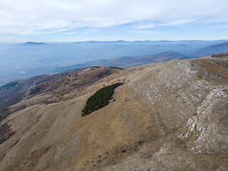 Autumn view of Konyavska mountain near Viden Peak, Bulgaria