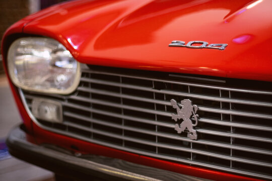 Shiny Car Emblem of Peugeot Editorial Stock Image - Image of soft