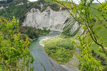 Fototapeta na wymiar Mangaweka Gorge, a scenic area at the start of the Manawatu Scenic Route