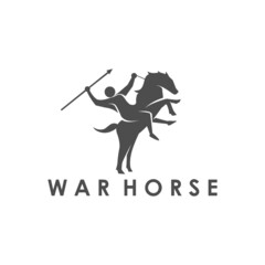 War Horse Logo Design Vector