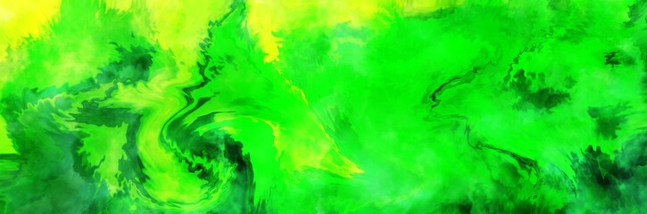 Abstract background painting art with glowing green liquid paint brush for presentation, website, thanksgiving party poster, wall decoration, or t-shirt design.