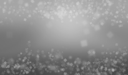 Abstract glitter bokeh background on circle theme with grey light effects colour.