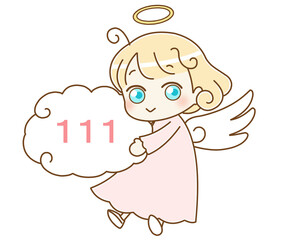 天使とエンジェルナンバー　111　ピンク