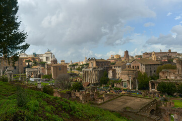 Fototapeta na wymiar Roman Forum, Italy.