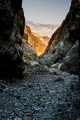 Cool Shadows Fill Willow Creek Canyon Before Heading Into The Exposed Valley Below