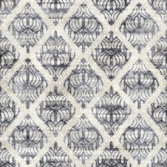 Seamless gray and cream grungy damask pattern for surface design and print. High quality illustration. Intricate luxurious hip sensual trendy romantic design for interior design, fabric, or textile.