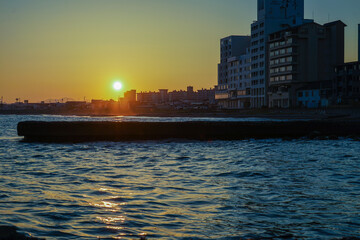 Fototapeta premium 函館の砂浜と海