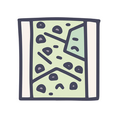 climbing wall color vector doodle simple icon