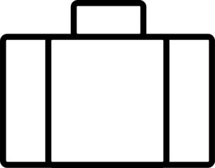 vector briefcase icon. sign design on white background..eps