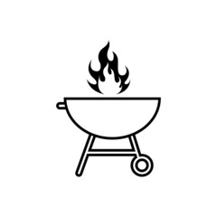 barbecue icon design template vector