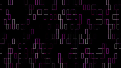 abstract colorful technology background. Abstract computer code running in a virtual space. Animation. Programming code with moving lines isolated on black screen background, seamless loop.