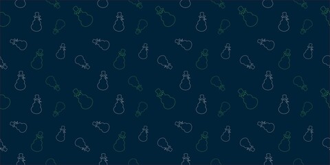 Seamless Christmas pattern snowman. snowman seamless backgrounds design. Vector illustration.Merry Christmas Corporate Holiday cards