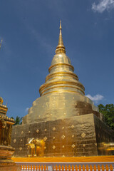 Within Wat Phra Singh is a Buddhist temple or Wat in Thai in Chiang Mai province northern of Thailand. 