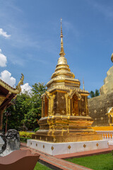 Within Wat Phra Singh is a Buddhist temple or Wat in Thai in Chiang Mai province northern of Thailand. 