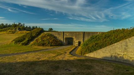 Fototapeta na wymiar Fort Casey Historical State Park is located on Whidbey Island, Washington