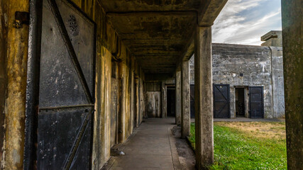 Fototapeta na wymiar Fort Casey Historical State Park is located on Whidbey Island, Washington