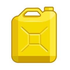 Fuel jerrycan icon. Canister for gasoline. Car oil vector sign